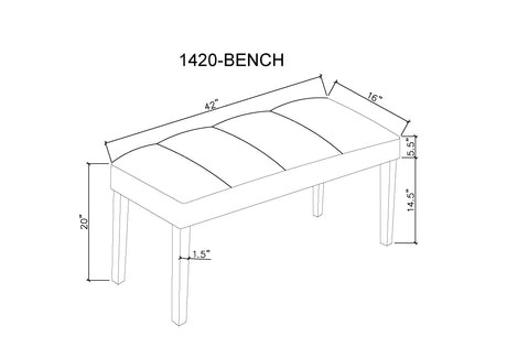 main view of Vega bench