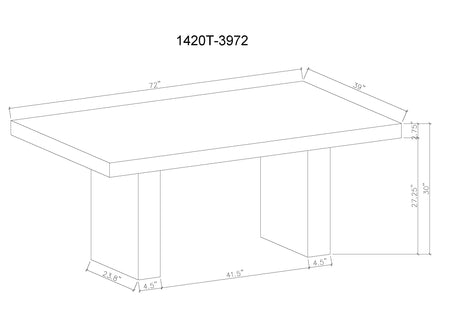 main image of Vega dining table setup