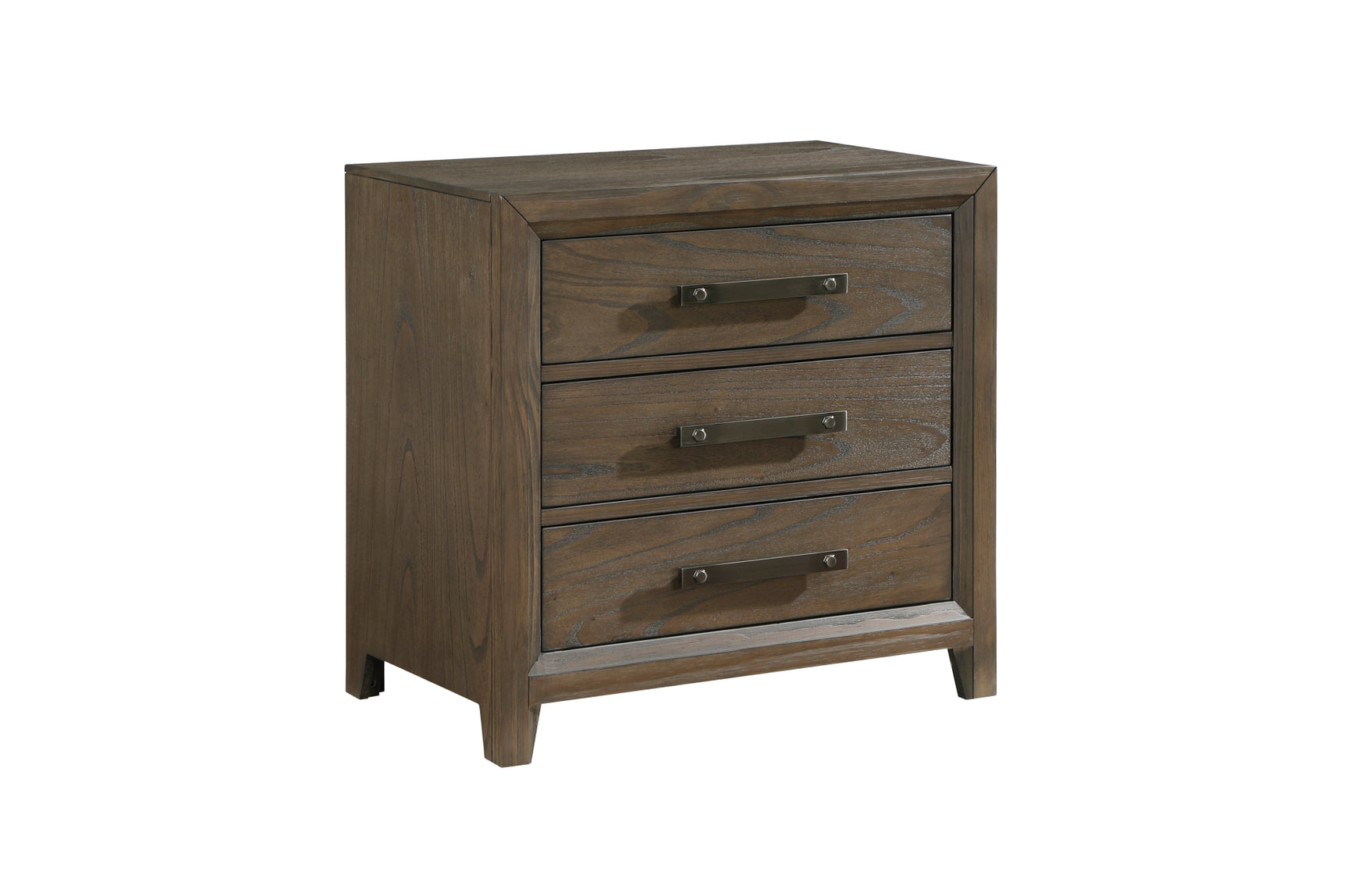 main view of Cambridge Brown Upholstered Storage Bedroom Set bed