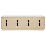 Lucaire 4-Door TV Stand for TVs up to 77 Inches Honed Cream and Sandstone — product image 6