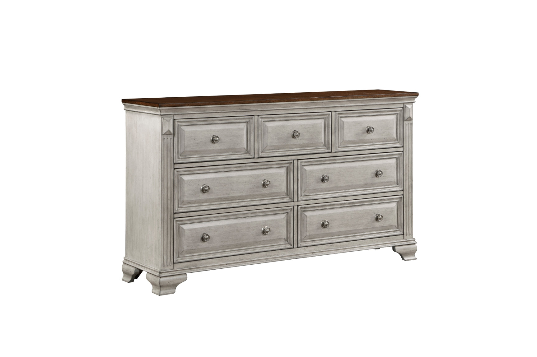 Side view of dresser and chest