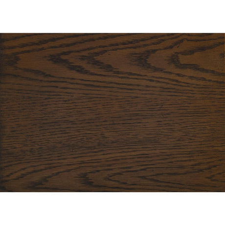 Panel detail of Marquette two-tone oak veneer queen bed