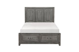 Garretson Gray Storage Bedroom Set bed side view