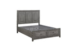 Garretson Gray Storage Bedroom Set dresser and mirror view