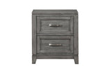 Garretson Gray Storage Bedroom Set chest of drawers front view