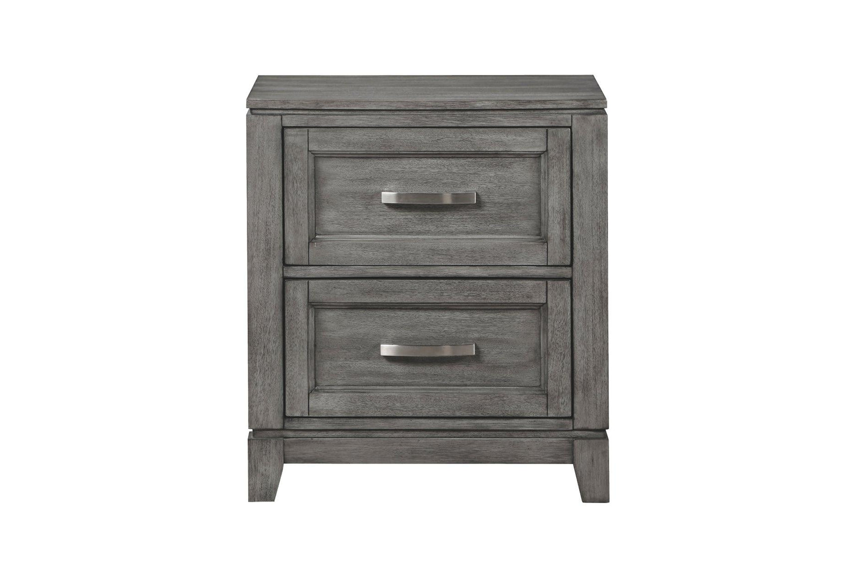 Garretson Gray Storage Bedroom Set chest of drawers front view