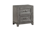Garretson Gray Storage Bedroom Set nightstand front view