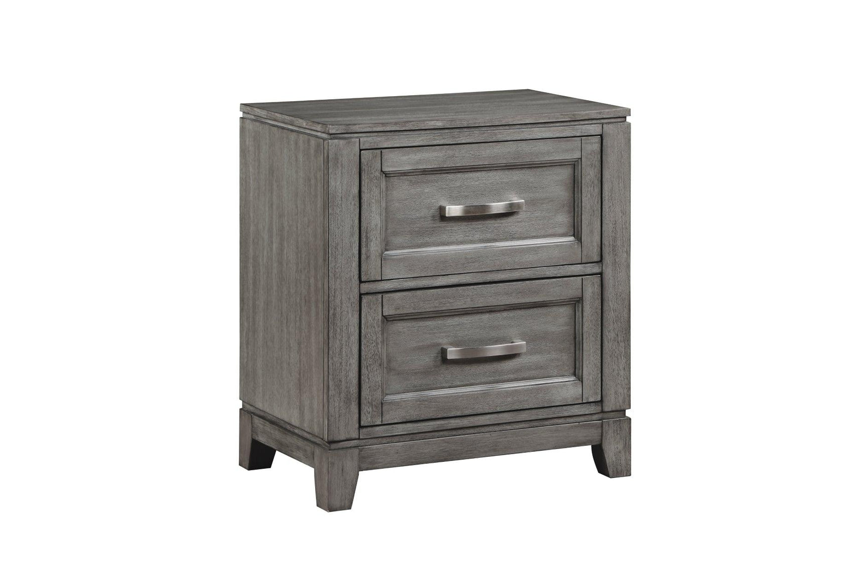 Garretson Gray Storage Bedroom Set nightstand front view