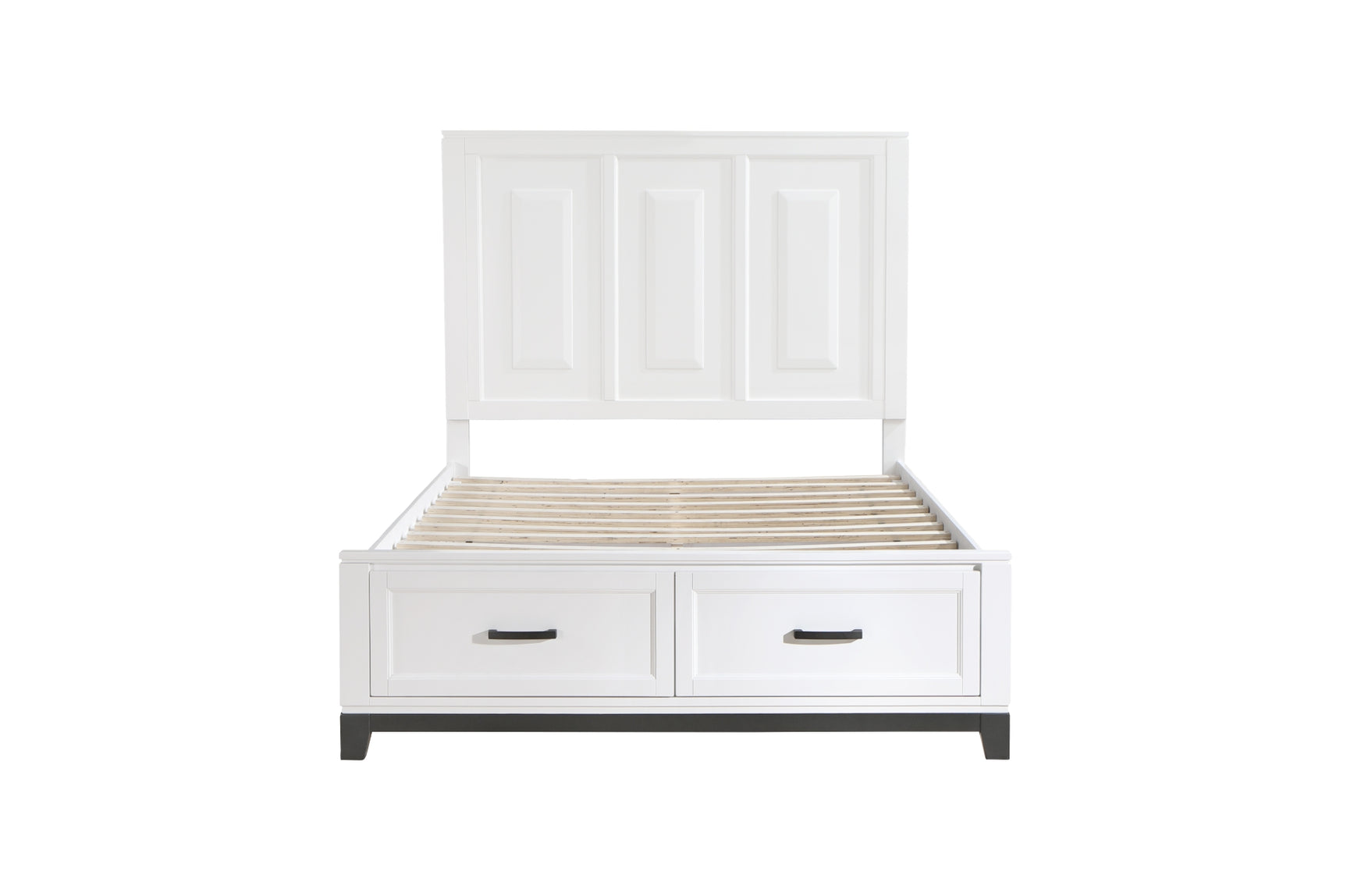 Main view of Garretson White Storage Platform Bedroom Set bed