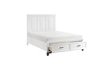 Main view of Garretson White Storage Platform Bedroom Set bed