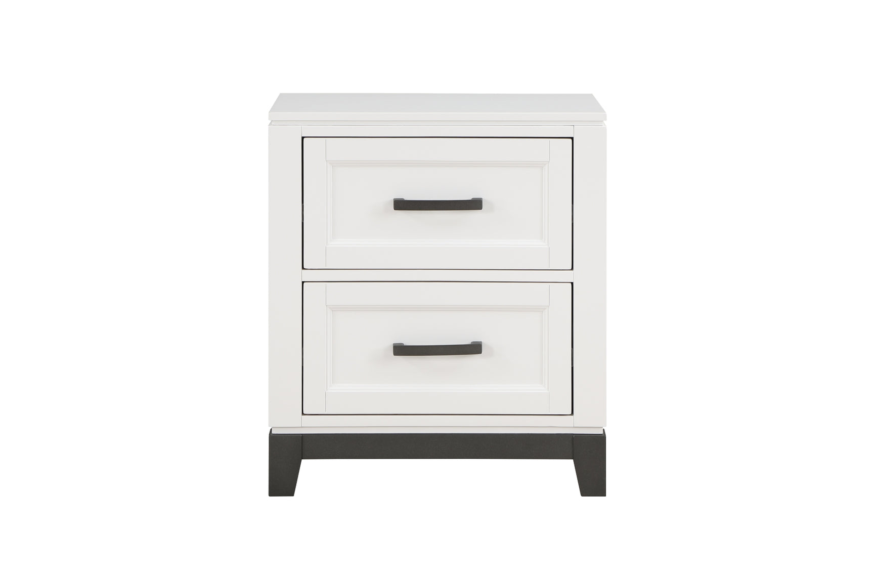 Bedroom view of Garretson White Storage Platform Bedroom Set bed