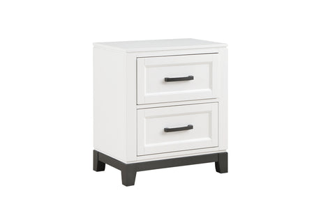 Main view of Garretson White Storage Platform Bedroom Set bed