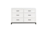 Bedroom view of Garretson White Storage Platform Bedroom Set bed