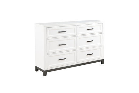 Main view of Garretson White Storage Platform Bedroom Set bed