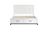 Main view of Garretson White Storage Platform Bedroom Set bed