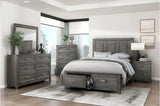 Garretson Gray Storage Bedroom Set bed main view