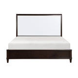 Niles White and Cherry Panel Queen Bed front angle