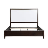 Close-up of routed white panel headboard on Niles Queen Bed
