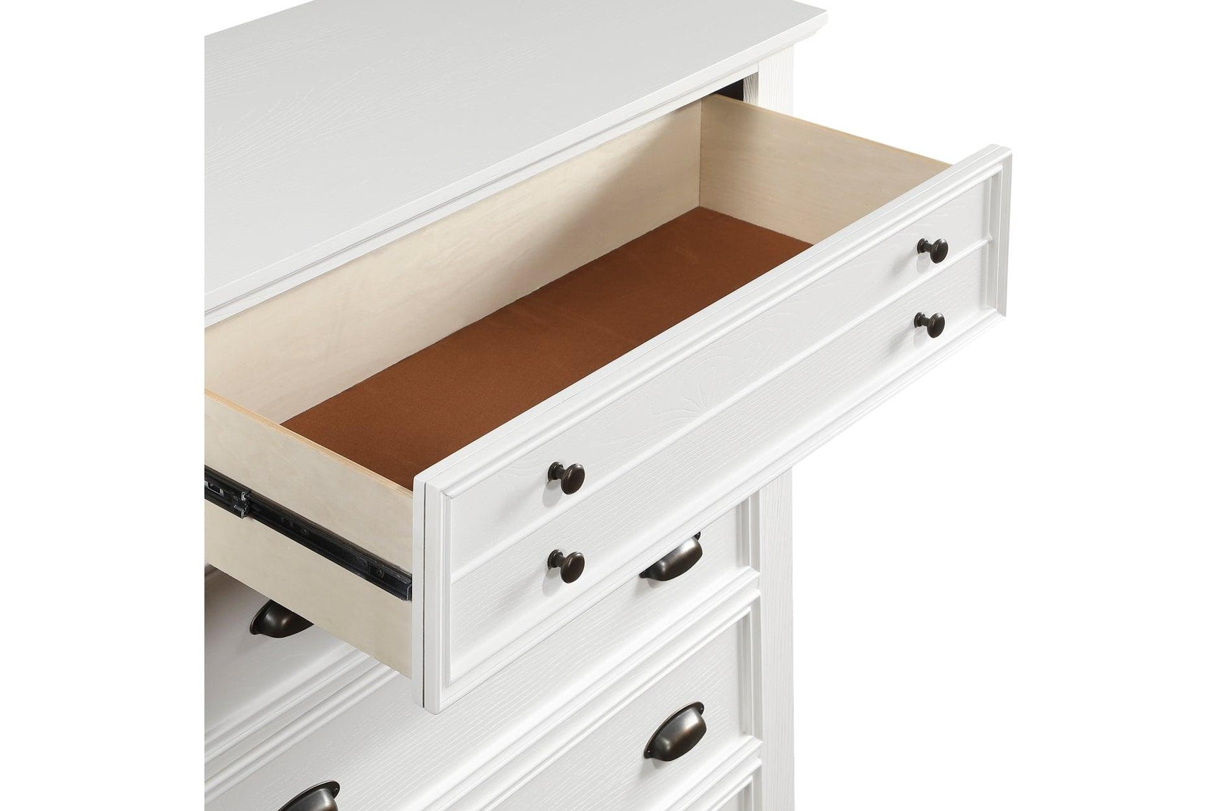 Mackinac White Bedroom Set bed front view