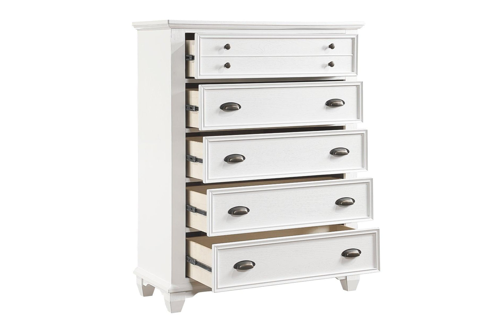 Mackinac White Bedroom Set bed front view