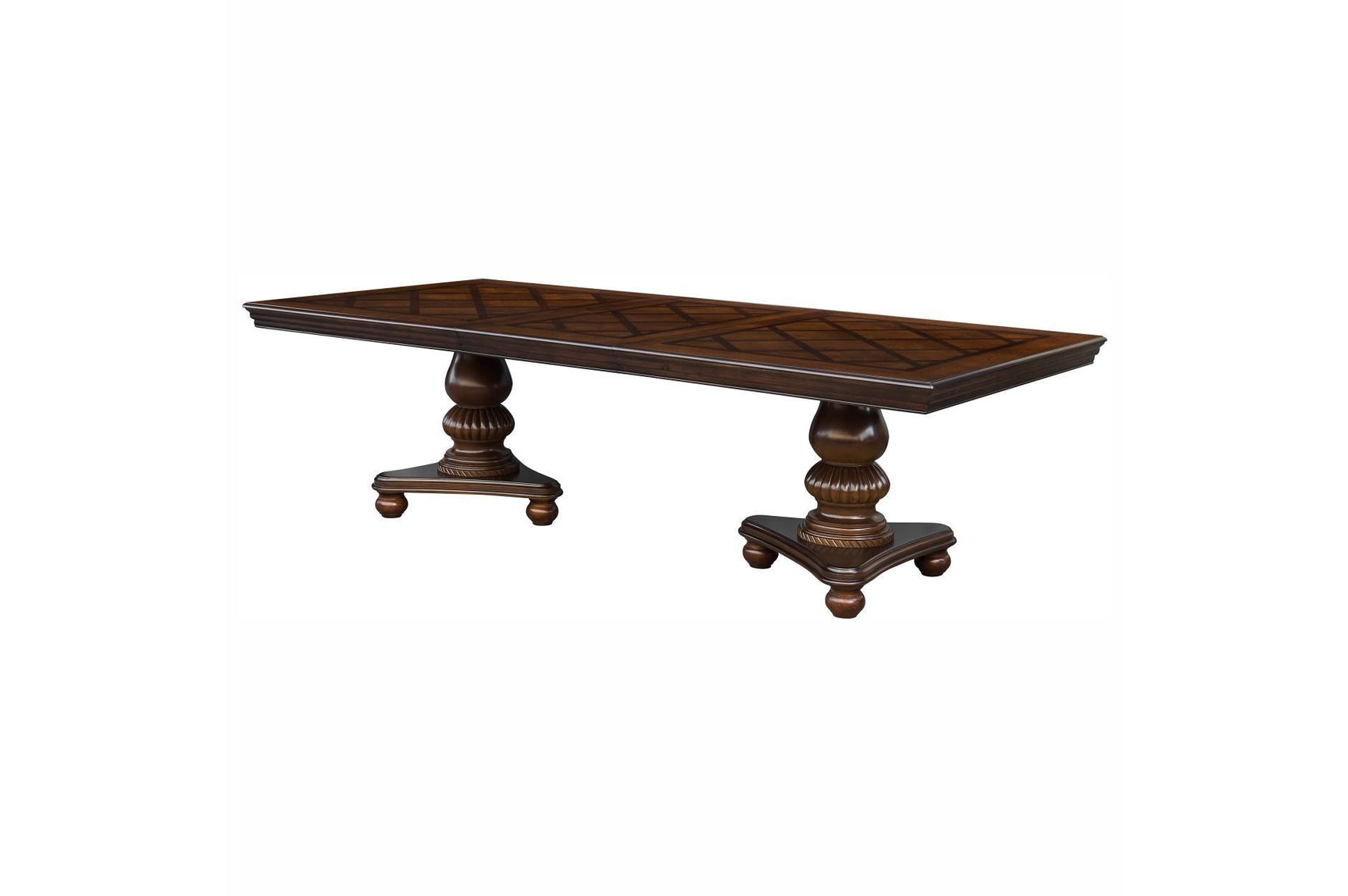 Lordsburg dining set arranged with 4 side chairs in dining room