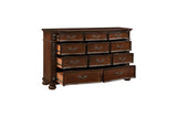 Side profile of bed upholstery in Rico Bedroom Set