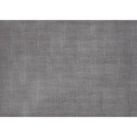 Gray faux leather channel-padded headboard detail