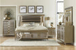 main view of Loudon Champagne Upholstered Bedroom Set bed