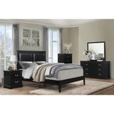 Seabright full platform bed with footboard detail
