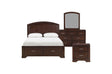 Hudson Cherry Storage Platform Bedroom Set main bed view