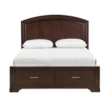 Heinz Cherry King Storage Platform Bed front view