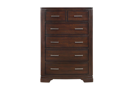 Hudson Cherry Storage Platform Bedroom Set main bed view