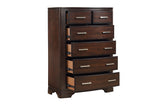 Hudson Cherry Storage Platform Bedroom Set main bed view