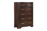 Hudson Cherry Storage Platform Bedroom Set main bed view