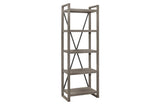 Side Pier bookshelf complementing Bainbridge Gray TV Stand