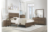 Corbin Rustic Brown youth bedroom mirror above dresser
