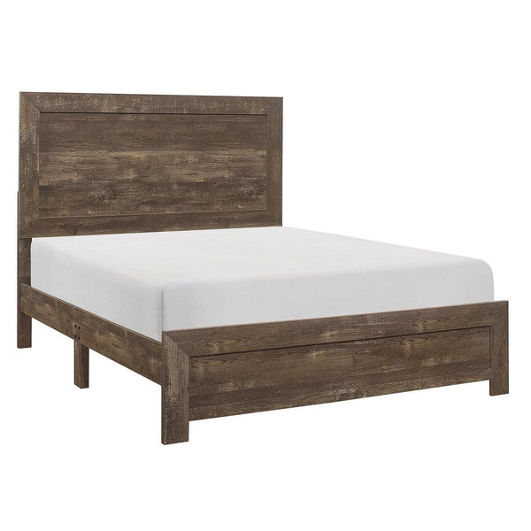 Corbin Rustic Brown Full Panel Bed side view