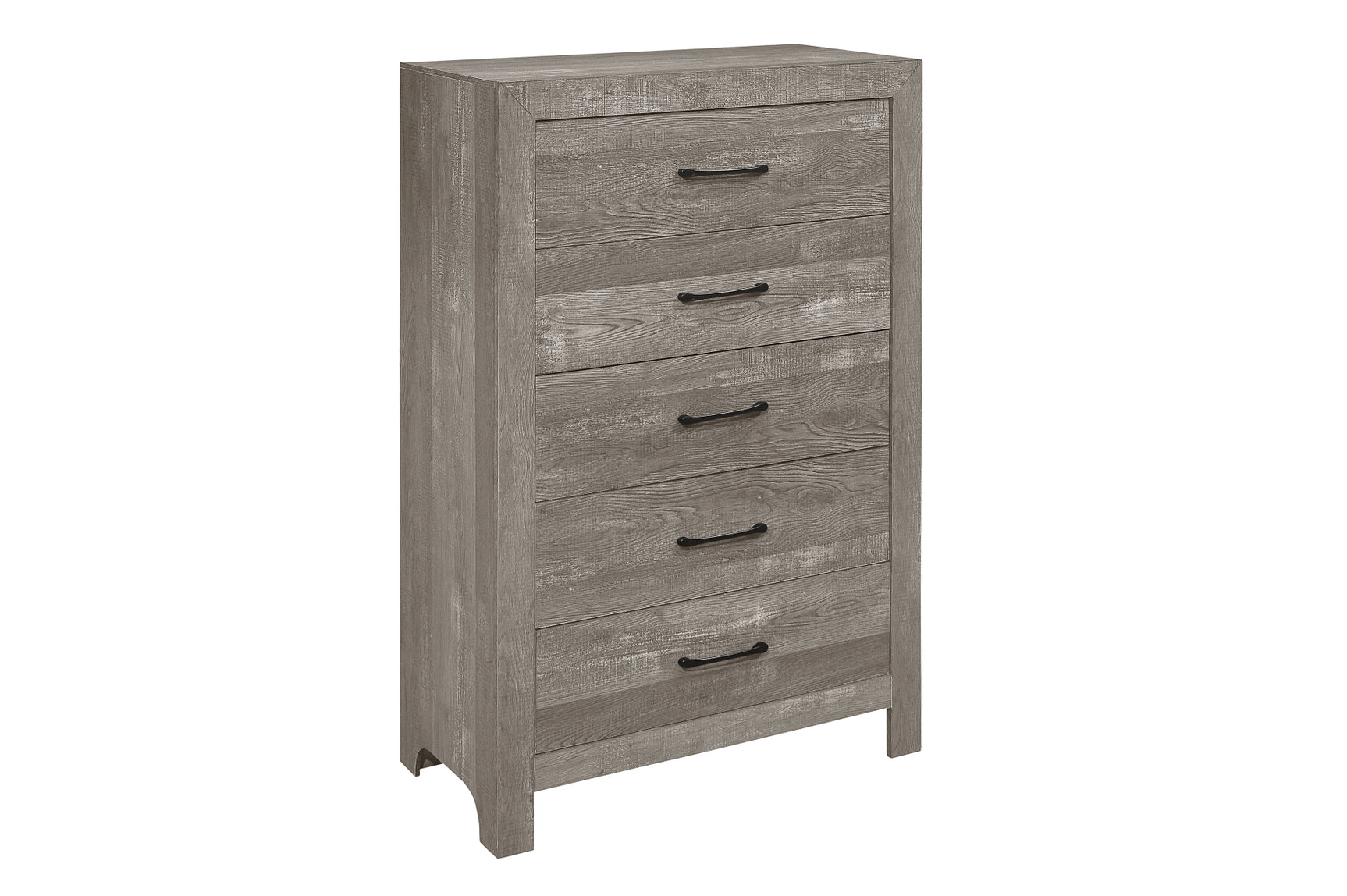 Corbin Rustic Gray Panel Bedroom Set full view