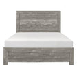 Corbin Gray Finish Contemporary Faux Wood Veneer, Wood And Engineered Wood Youth Queen Bed - Ella Furniture