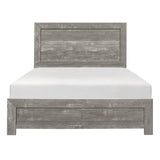 Corbin Gray Finish Contemporary Faux Wood Veneer, Wood And Engineered Wood Youth Queen Bed - Ella Furniture