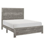 Corbin Gray Finish Contemporary Faux Wood Veneer, Wood And Engineered Wood Youth Queen Bed - Ella Furniture