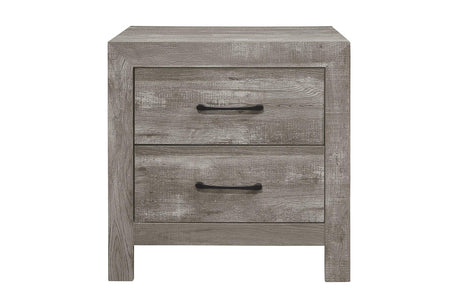 Corbin Gray Panel Bedroom Set chest drawer front view