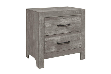 Corbin Gray Panel Bedroom Set nightstand side view