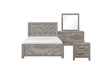 Corbin Rustic Gray Panel Bedroom Set full view