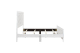 Corbin Rustic White Panel Bedroom Set bedroom view with bed