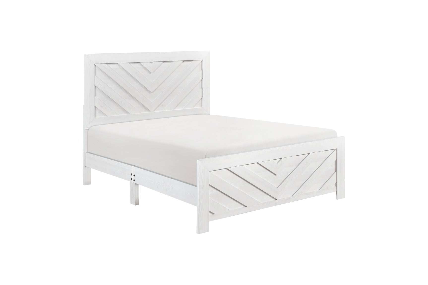 Corbin Rustic White Panel Bedroom Set bedroom perspective
