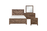 Corbin Rustic Brown Panel Bedroom Set main bed view