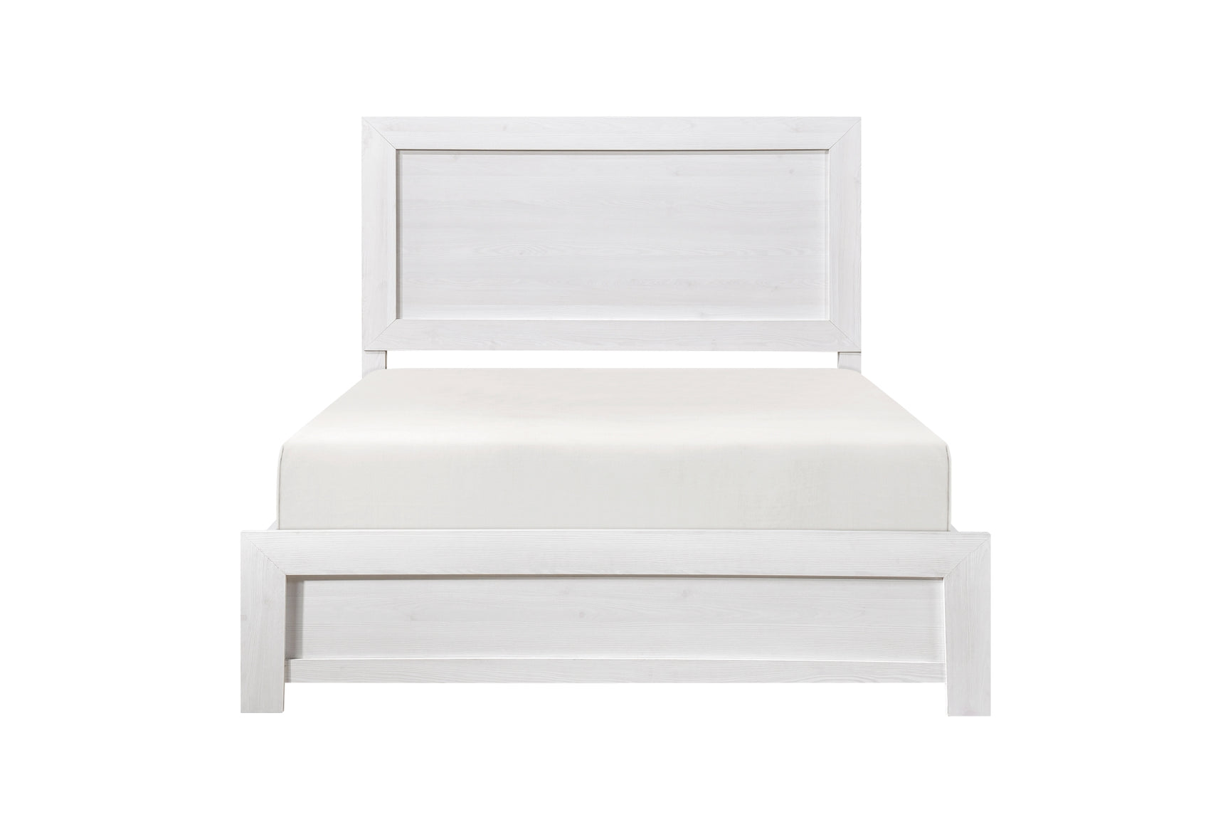 Corbin White Panel Bedroom Set bedroom arrangement view
