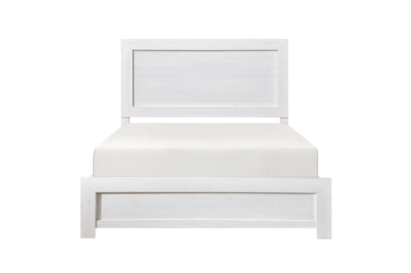 Corbin White Panel Bedroom Set bedroom arrangement view