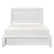 Tereza White Panel Full Bed full view